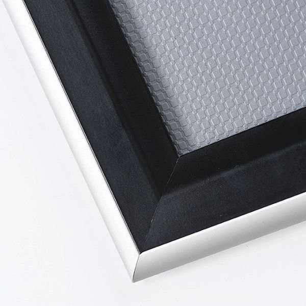 Double Colour Frame, 30.31" H x 24.33" W x 0.59" D, Black/Silver