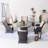 Round Outdoor Dining Set With Cushions-1902182194-1902182195