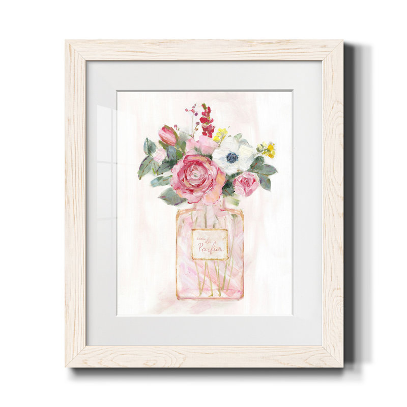 Perfume Bouquet I - Cadre photo, reproduction d'art sur papier, H 20 po x l 17 po x P 1,5 po, Blanc