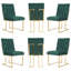Luxury Tufted Velvet Dining Chair With Gold Frame-1486754540