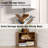 Bookcases With Led Light And Remote Control, 7-tier 2 Drawer Column Floor Lamp-1757698328