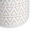 Accent rond blanc / vase or