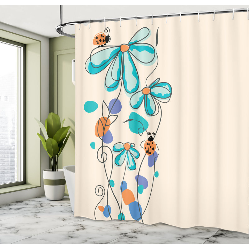 Ensemble de rideau de douche Kids, 69"H x 75"W, Pale Blue