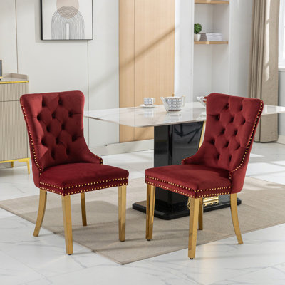 Upholstered Dining Chair Set Of 2