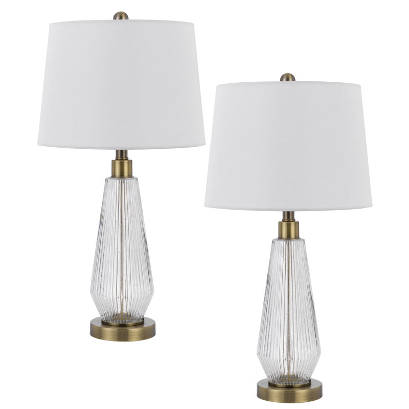 Lampe de table en verre