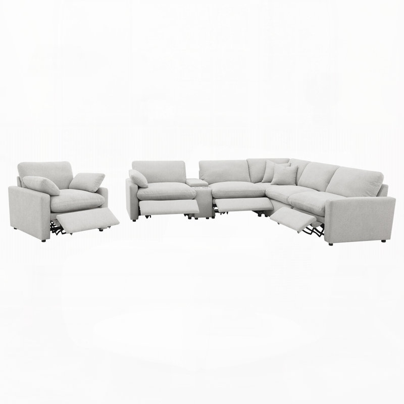 6-piece Modular Power Reclining Sectional Sofa