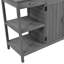 Table de jardin 66 po avec 2 tiroirs, armoire et tablettes ouvertes Farmhouse-1193956037