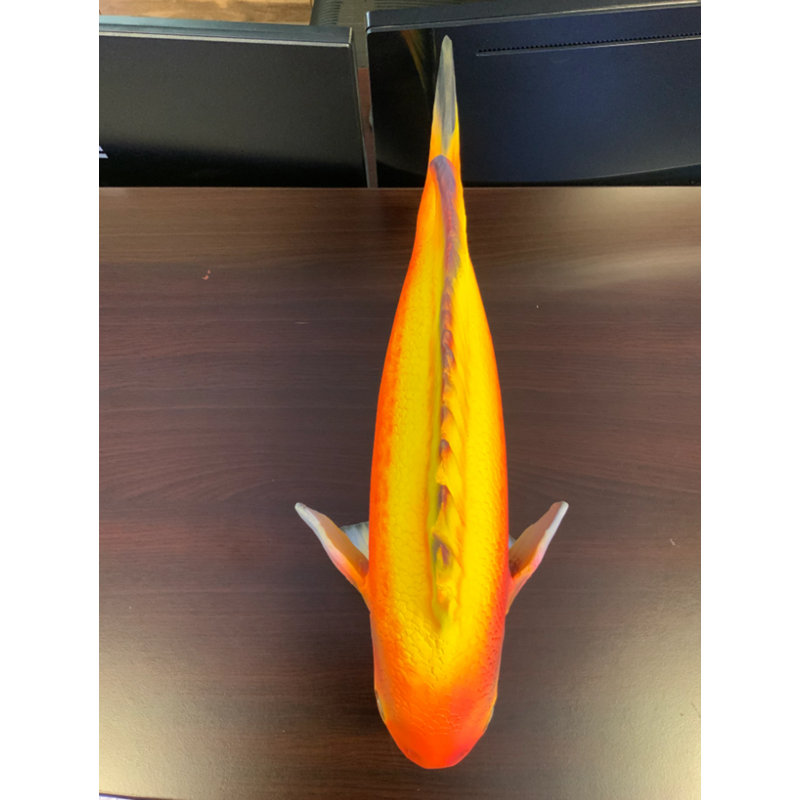 Statue de poisson orange