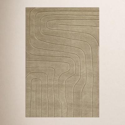 Aelin Wavy Hand Tufted Wool Rug