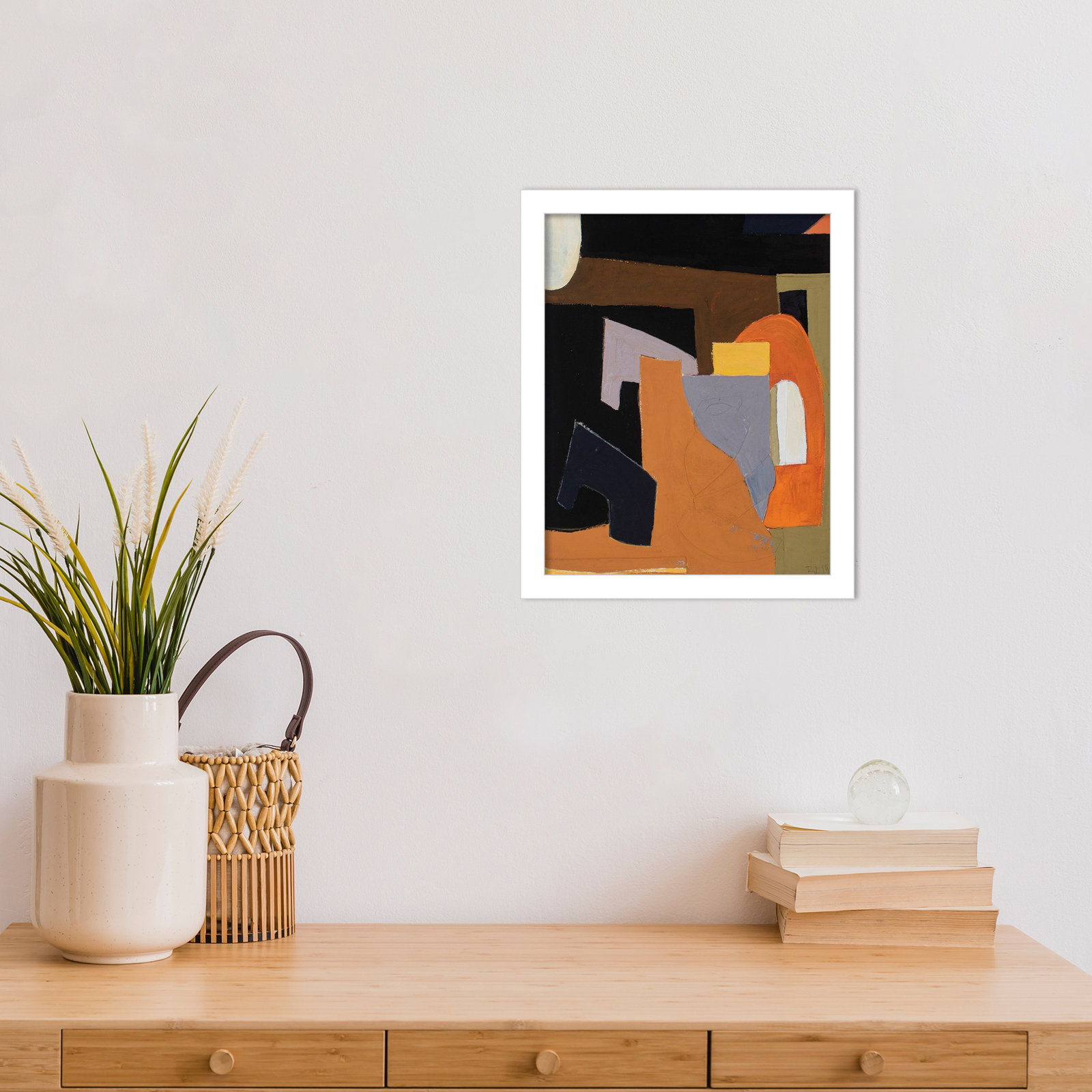 Solano "The Olive Press Room" Print, 13" H x 11" W, White