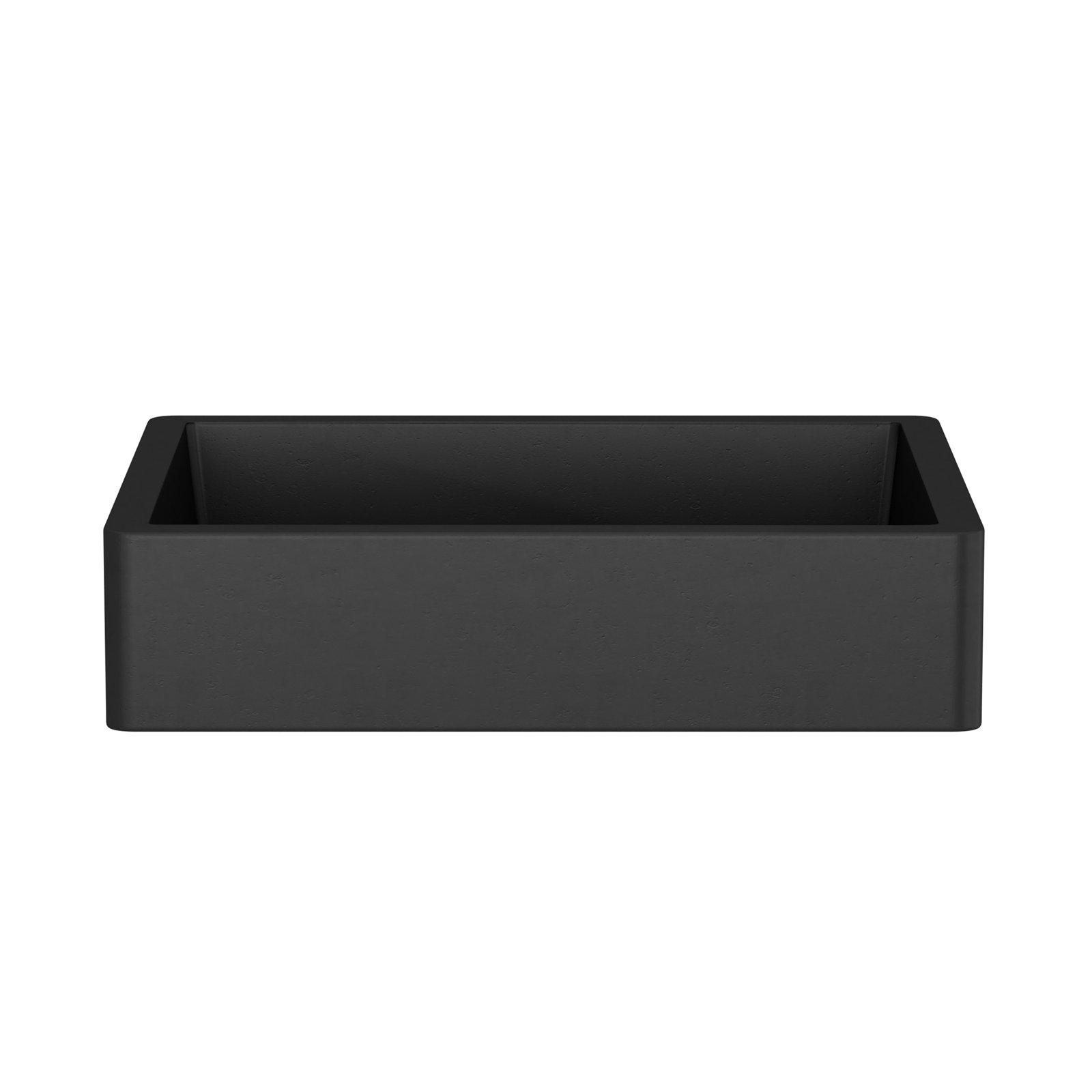 NativeStone Nipomo Dual-Mount Concrete Sink, Charcoal