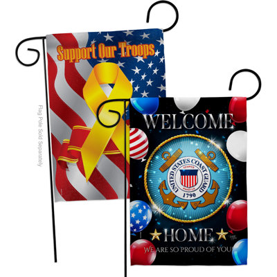 Decorative House Decoration Yard Banner 2-Sided Polyester/Polyester Blend 19 x 13 in. Garden Flag