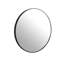 Wall Mounted 24" Black Mirror For A Modern Home Decor With 4mm Glass And Backboard-1600160164-1600160165