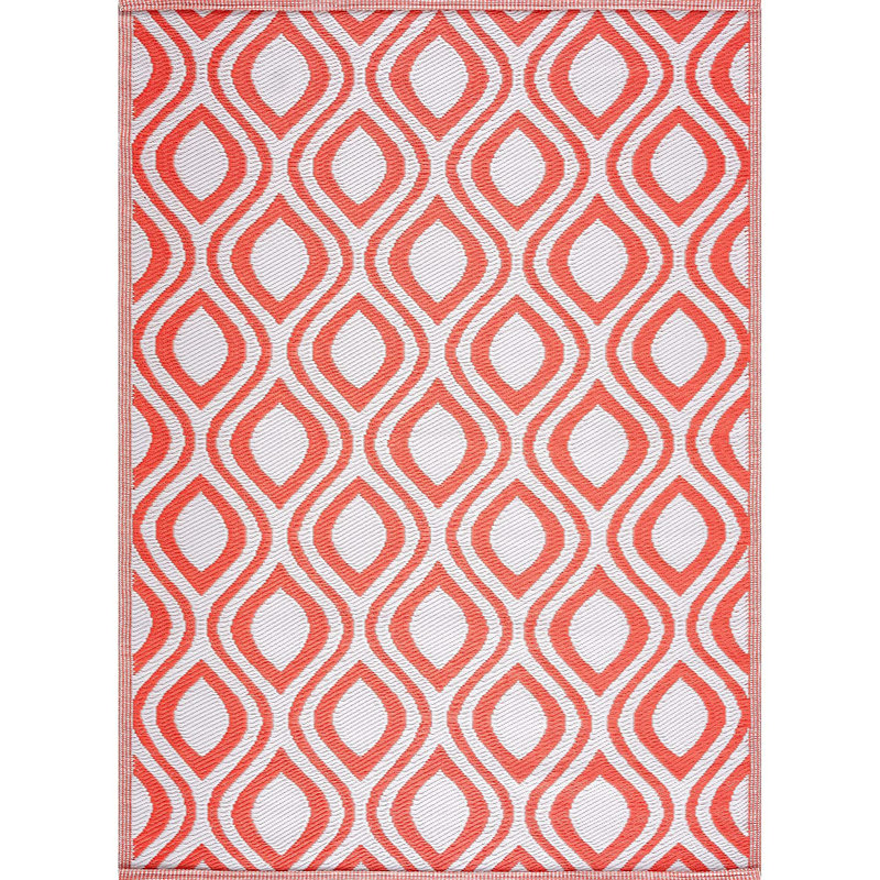 Tilford Damask Indoor / Outdoor Rug, Rectangle 8' x 10'