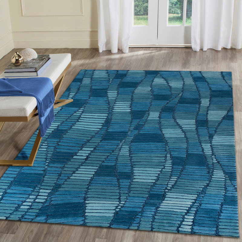 Tapis d'intérieur à rayures ombrées Gordy, Rectangle 3 pi 6 po x 5 pi 6 po