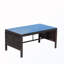 Ensemble de meubles d'extérieur 3 pièces avec coussins 3 pièces