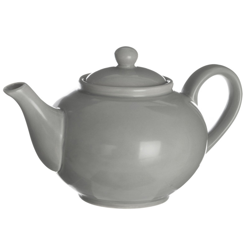Wayfair Basics™ 1.3ml Solid Colour Teapot, Matte Grey