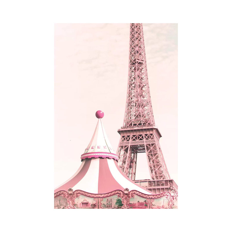 Paris Carousel by Caroline Mint - Wrapped Canvas Print, 66.04 cm H x 45.72 cm W x 3.175 cm D