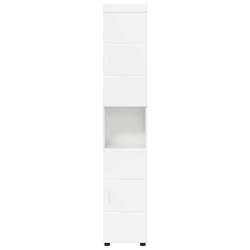 Linen Cabinet, High Gloss White