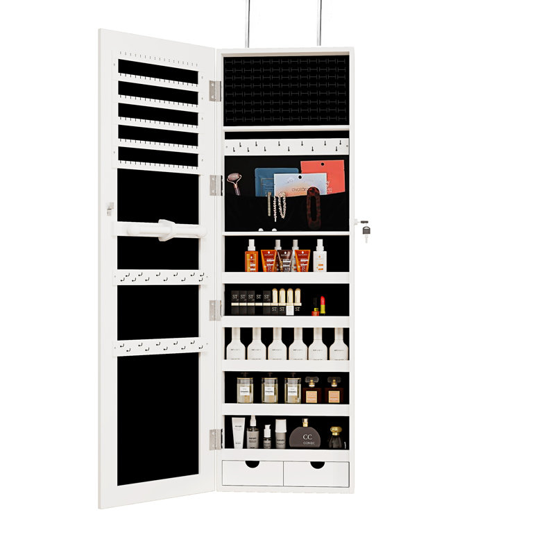 Armoire à bijoux avec miroir