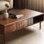 Nouvelle table basse sculptée de style chinois