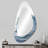 Ocean Wave Movement III - Beach Unique Shape Decorative Mirror, Modern Asymmetrical Wall Mirror, Printed Metal Art