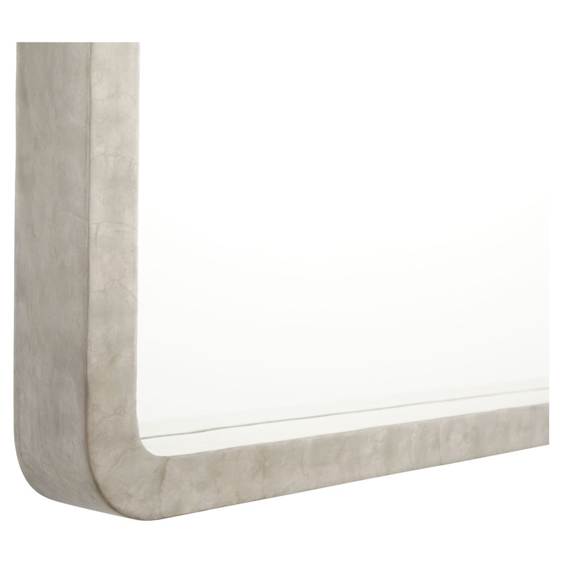 Triton Rectangle Bone Mirror, 54" x 38", Taupe