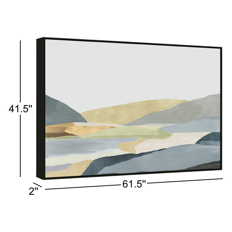 Blair Warm Hills II - reproduction d'art sur toile, H 41,5 po x l 61,5 po x P 2 po, Toile noire