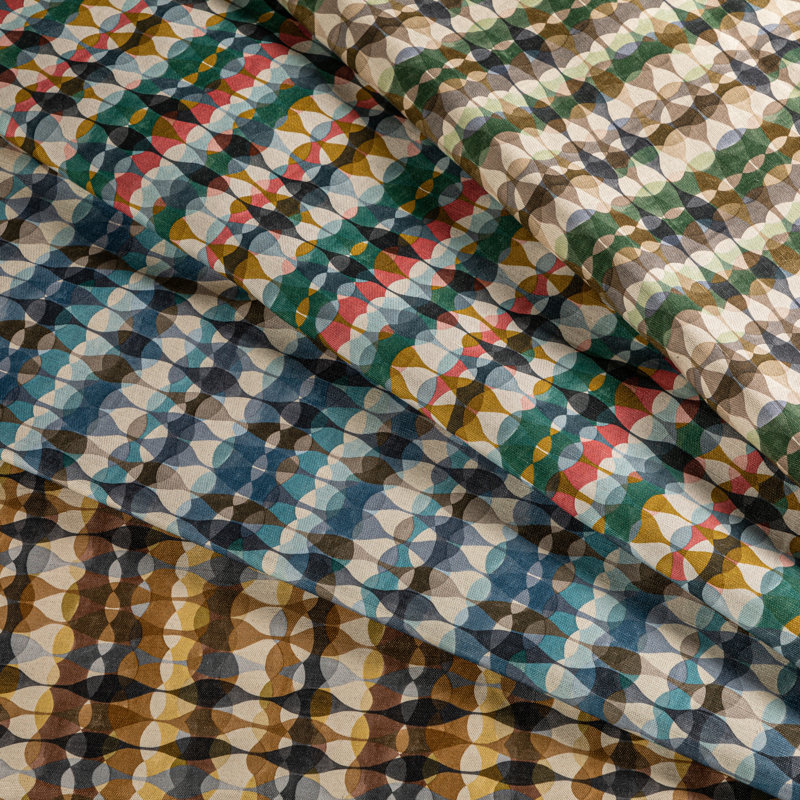 Rhapsody Overtone Print Fabric, Denim