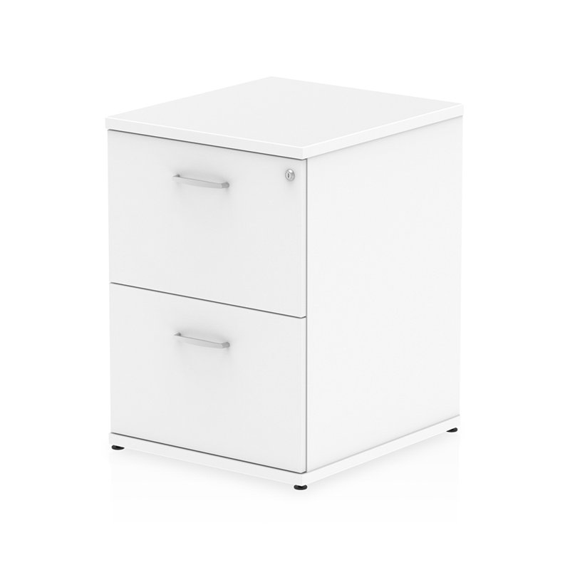Impulse 50cm Wide 2 -Drawer File Cabinet, White