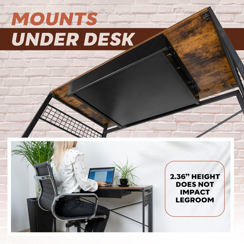 Large 23.6 Inch Under Desk Drawer Slide Out, Pencil Drawer, Undermount Desk Drawer, Under Counter Drawers, Attachable Desk Drawer, Drawer For Under Desk, Undermount Drawer, Under Desk Pull Out Drawer