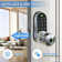Keypad Smart Door Knob Lock,Keyless Entry Fingerprint Lock for Front Door,Electronic Code Door Knob,Satin Nickel