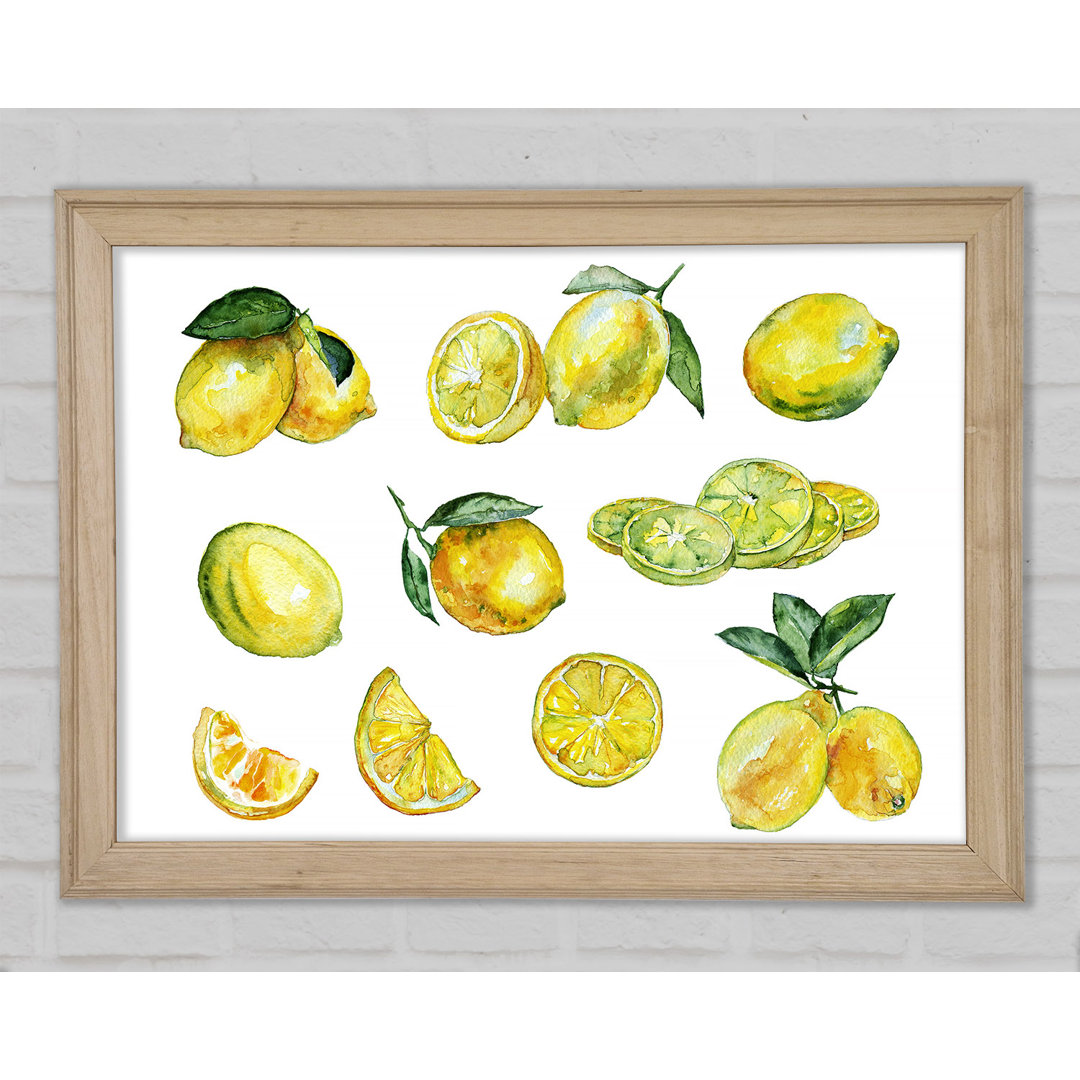 Just Lemons - Einzelne Bilderrahmen Kunstdrucke