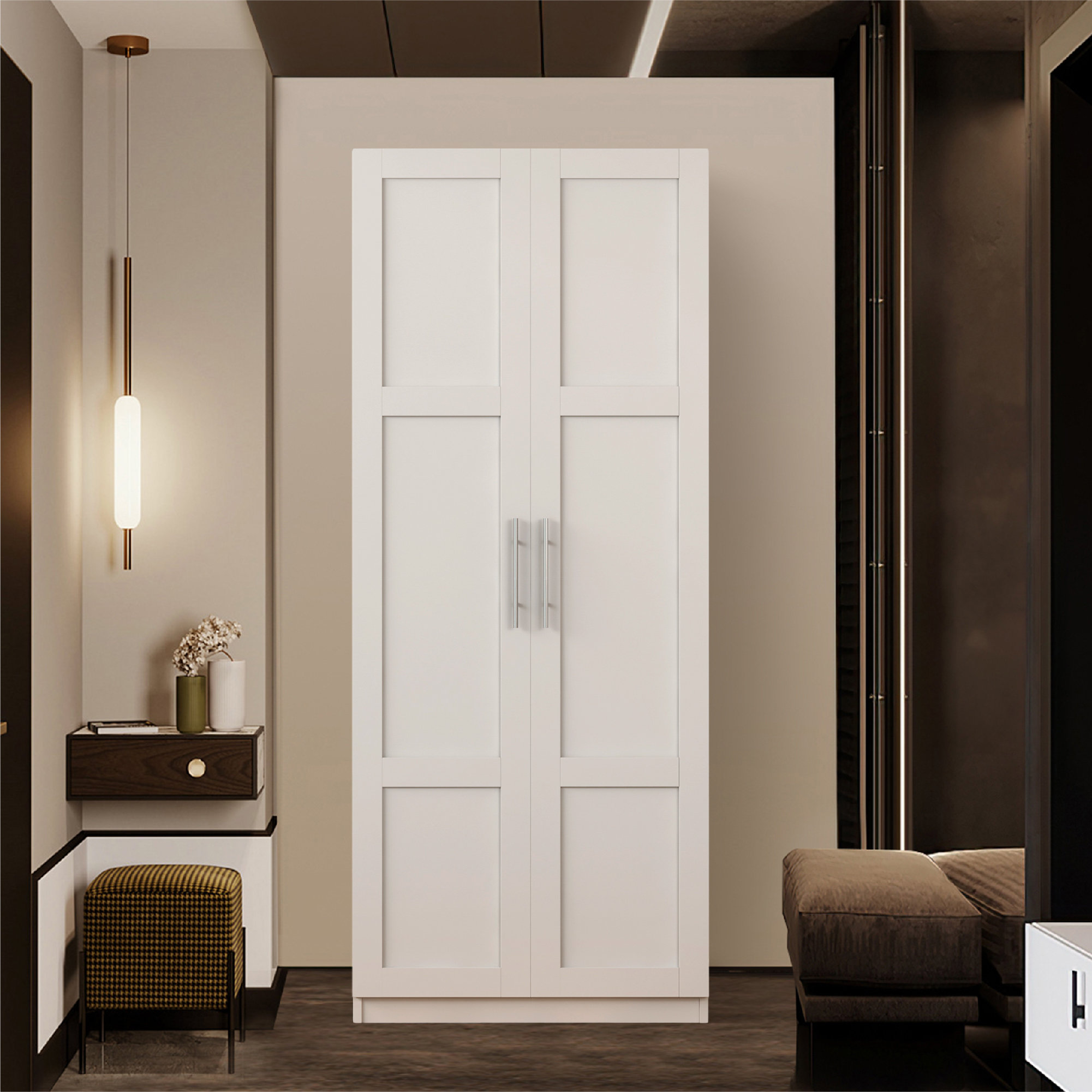 Latitude Run® Elide Solid + Manufactured Wood Armoire | Wayfair
