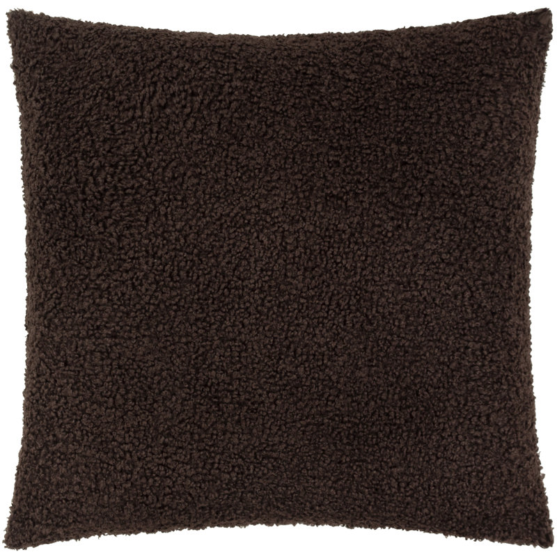 Cabu Brown Square Cushion, Pillow Cover Only - No Insert, Square 55cm