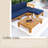 Outdoor Backyard Patio Wood 5-Piece Sectional Sofa Seating Group Set, With Two Corner Sofas,One Armless Sofa, One Ottoman, One Tea Table, 4 Cushions And 3 Back Pillows,Premium Hardwood Frame,Easy To Install-2031220336