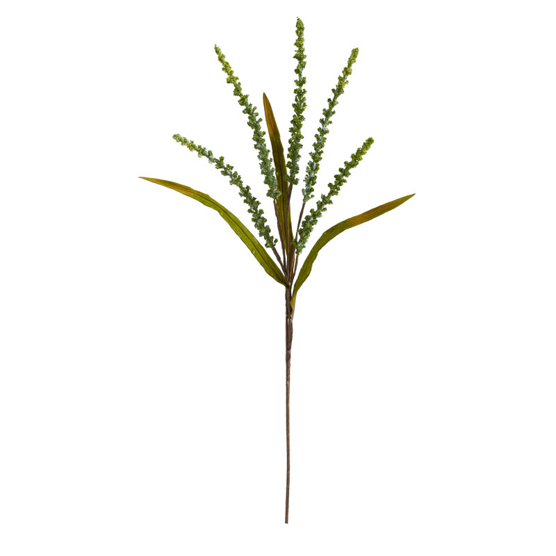 Fleur artificielle récolte de blé 30 po (ensemble de 12), Vert