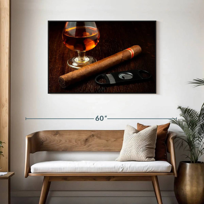 Yarlin Glass Of Rum, 29" H x 43" W