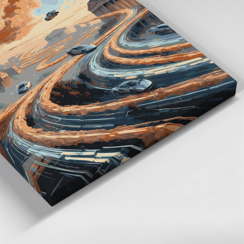 Art mural sur toile gris, H 24 po x l 36 po