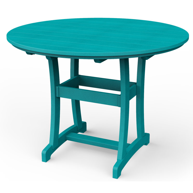 Table de bar Stella, Bleu Aruba, H 54 po x l 54 po x P 54 po