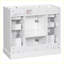 Meuble-lavabo moderne avec armoire et six tiroirs-104947409