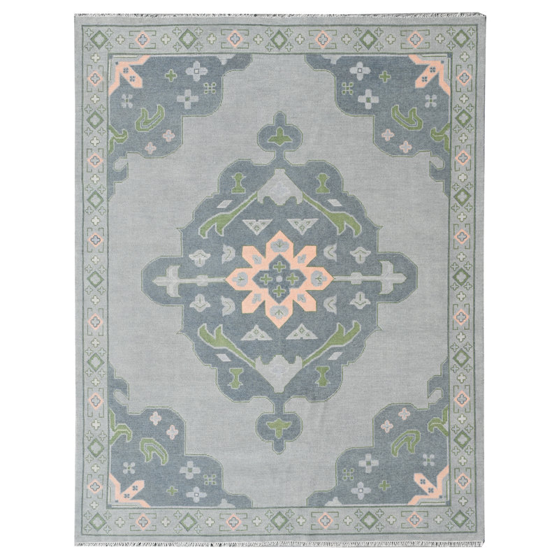 Olivia Hand Knotted Wool Oriental Area Rug, Runner 3' x 10'