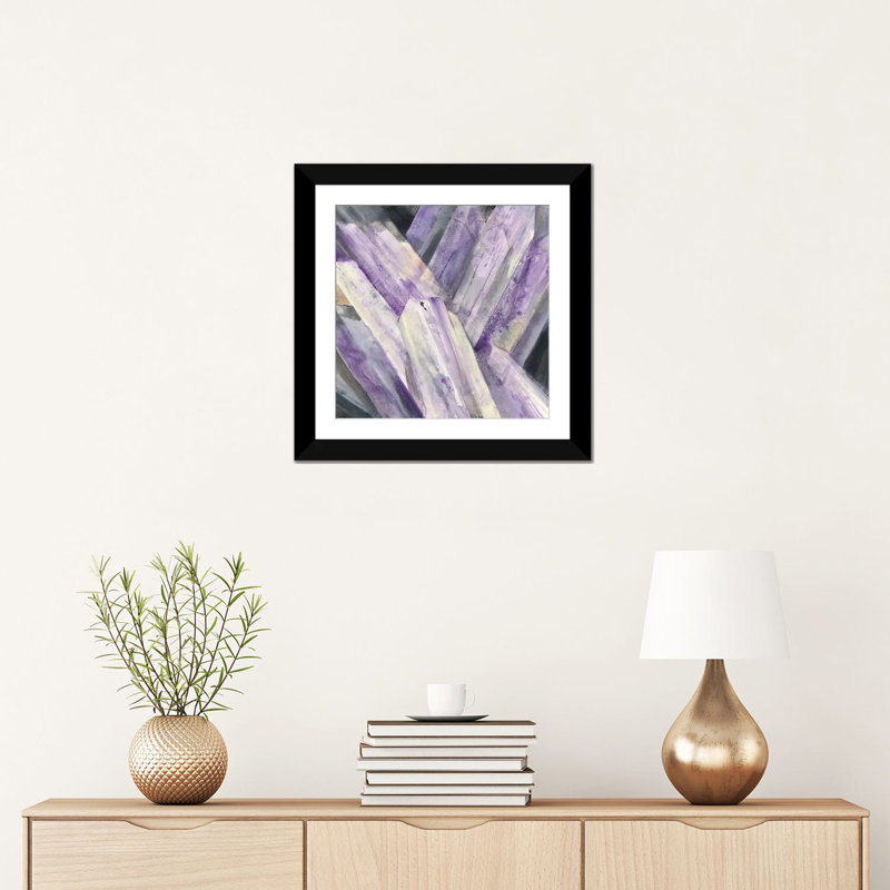 «Glacier Ice» par Albena Hristova - reproduction d'art sur toile tendue, Papier avec cadre noir, Blanc