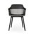 Dahlia Chair - Outdoor. Black Polypropylene, Weather . Elegant Curve. 33''H X 22.5''W 21.5''D. And Stable Frame