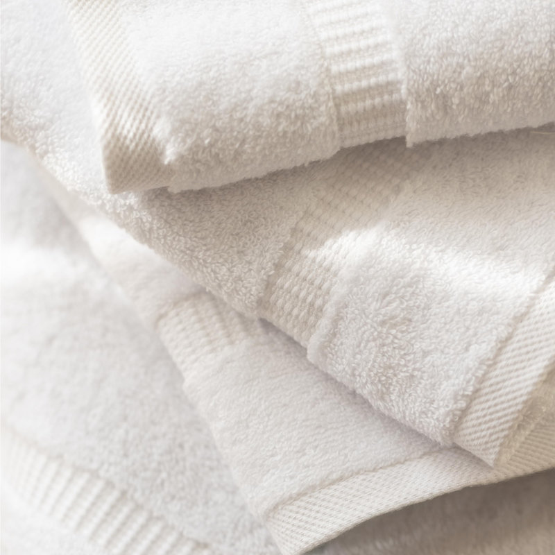 Antalya 4 Piece Turkish Cotton Hand Towel Set, White