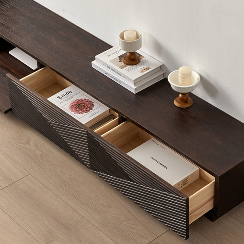 Simple Style TV Cabinet, 118.11"
