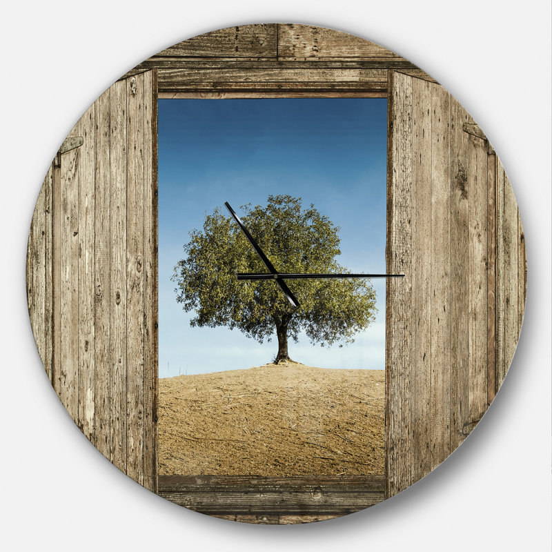 Horloge murale Swigart Farmhouse Designart, Grand