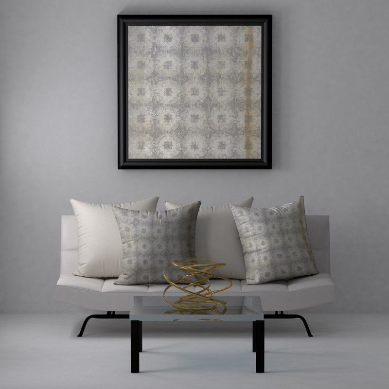 Abstract Throw Pillow, 18" H x 18" W