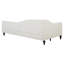 Lit de jour simple en L en forme de L, avec pieds solides, beige-341317914-341317863