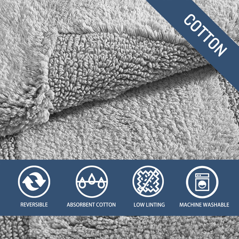 Long Branch Bath Rug, Gray